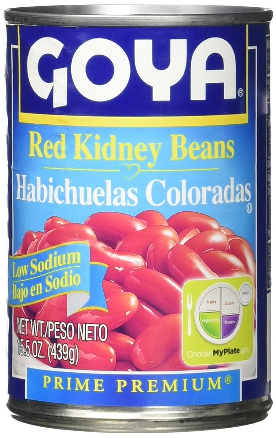 Goya Red Kidney Beans, Low Sodium, 15.5 Ounce Grocery