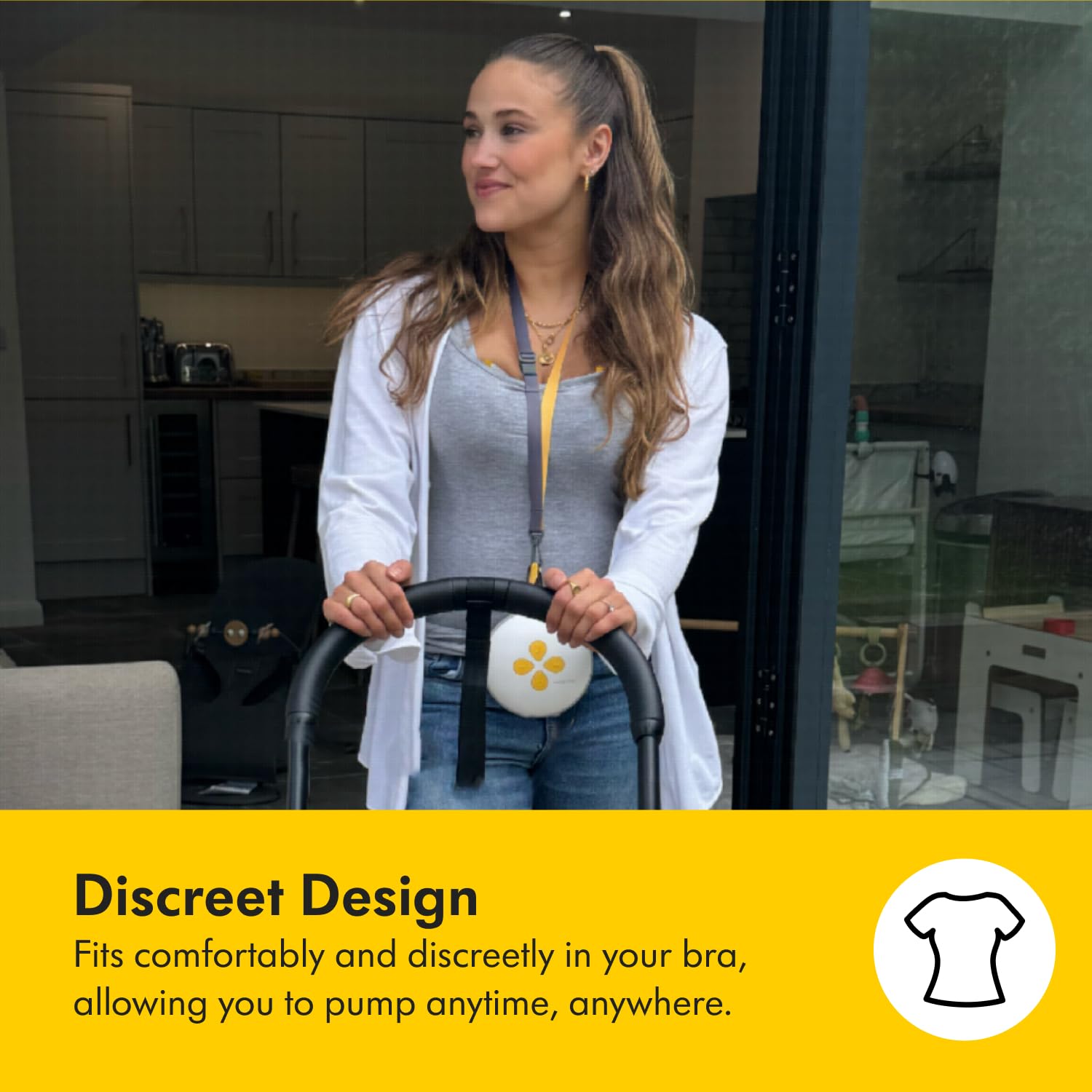 Medela Swing Maxi Hands-Free Double Electric Breast Pump, Easy and Intuitive Design for On-The-Go, Compatible with Medela Family App