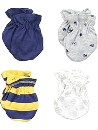 Gerber Baby Boys' 4 Pack Mittens