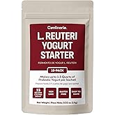 Coolinario L Reuteri Yogurt Starter (10-Pack, 1.5g Sachets) Yogurt Starter Culture with Lactobacillus Reuteri Probiotics | Creamy & Delicious | Non-GMO, No Preservatives, Gluten Free