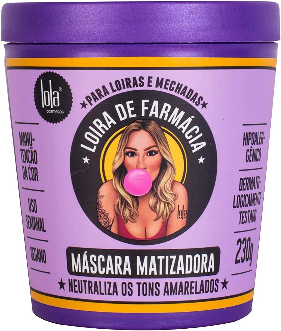 Máscara Matizadora Loira de Farmácia, Lola Cosmetics