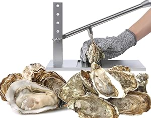 Stainless Steel Oyster Shucker - 5892 Oyster Knife Set Heavy Duty Oyster Sheller Practical Tool for Hotel Buffets and Homes and Gift