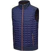 Little Donkey Andy Men’s Lightweight Puffer Vest, Warm Outdoor Sleeveless Jacket for Golf Hiking Running