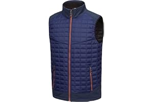 Little Donkey Andy Men’s Lightweight Puffer Vest, Warm Outdoor Sleeveless Jacket for Golf Hiking Running