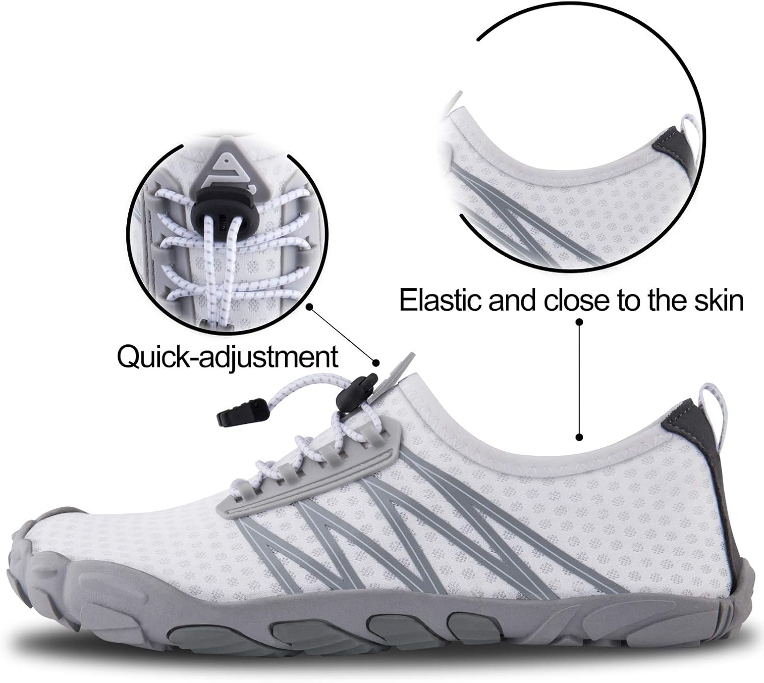  | SEEKWAY Mens Womens Water Shoes Quick-Dry Aqua Sock Barefoot Athletic Sports Shoes for Outdoor Beach Swim surf Walking Diving Boating Hiking Pool | Water Shoes
