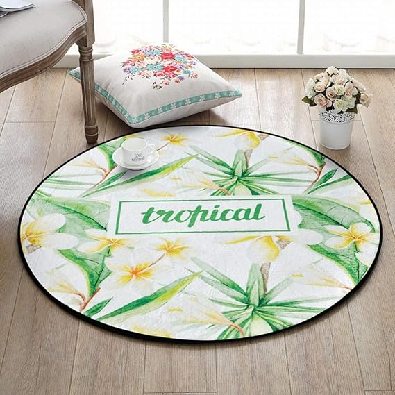 LSD Fußmatte Teppich, Kleine Frische Und Einfache Anlage Runde Teppich Schlafzimmer Wohnzimmer Couchtisch Hängenden Korb Gart