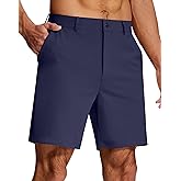 SERAMY Mens Golf Dress Shorts 7 Inch with 5 Pockets Stretch Lightweight Quick Dry Flat Front Shorts for Work Casual
