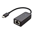 Cable Matters USB C to Ethernet Adapter (USB C to Gigabit Ethernet Adapter) in Black - USB-C and Thunderbolt 3 Port Compatible with MacBook Pro, Dell XPS 13 15, HP Spectre x360, Surface Pro and More
