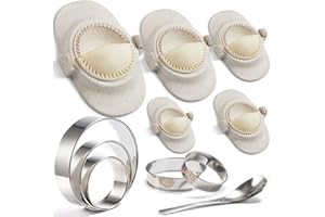 MUMSUNG Empanada Maker Press, 5 Size (6"+5"+4"+3"+2.6") Professional Dumpling Maker Mold kit, Fast to Make Empanadas Jamaican