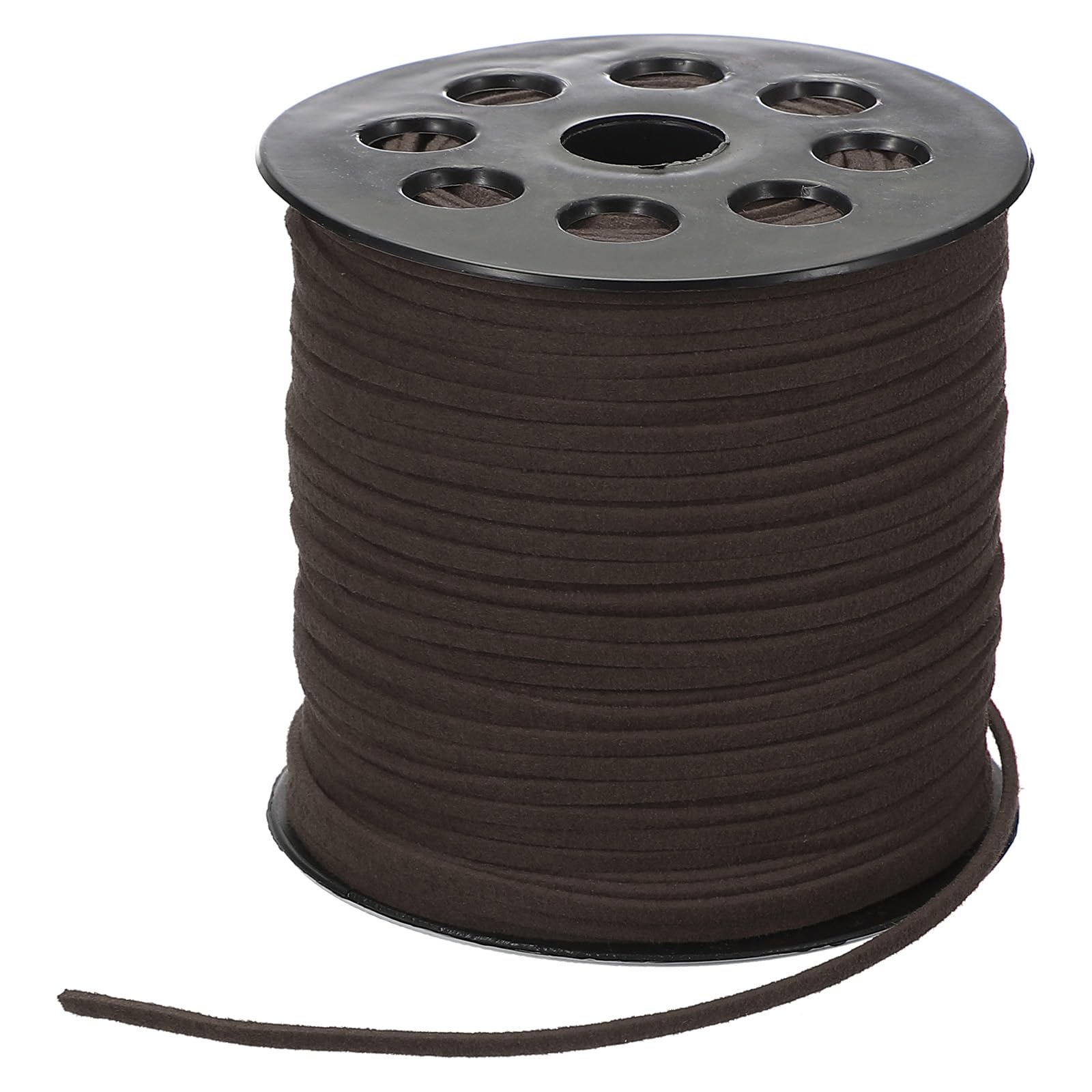 PATIKIL 100 Yards x 2.6mm Faux Suede Leather Cord, Leather Lace String for Bracelet Necklace Beading Making DIY Crafts, Dark Coffee