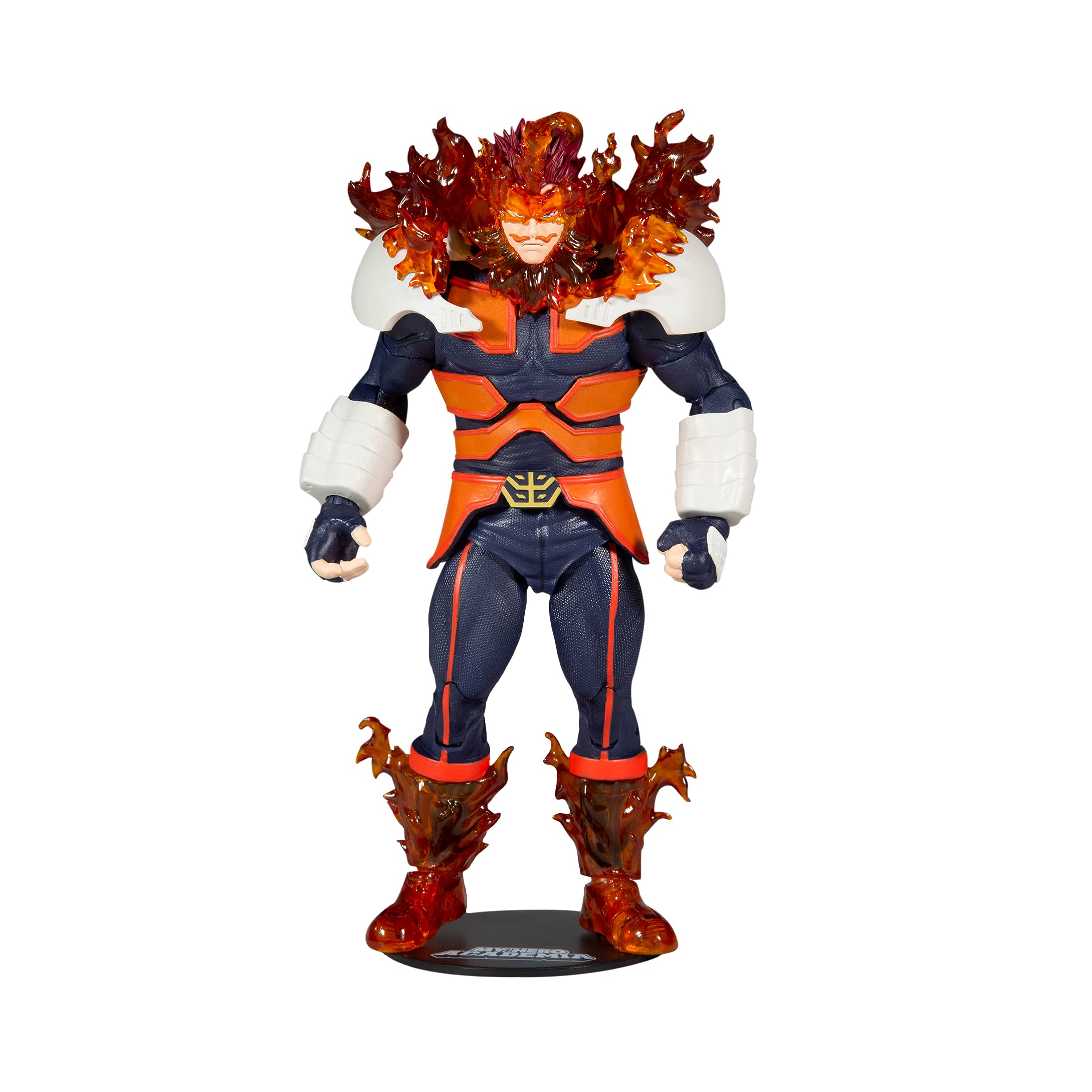 McFarlane Toys, My Hero Academia 7-inch Endeavor Action Figure with 22 Moving Parts, Collectible Hero Academia Figure with Collectors Stand Base - Ages 12+