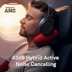 QCY H3 ANC Bluetooth Headphones Over Ear, Active