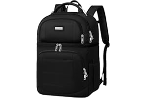 SINVICKO Cooler Backpack, Keeps 30 Cans Hot/Cold for Up to 24 Hours, Waterproof & Leak Proof Soft Double Deck Cooler Bag - Insulated Backpack Cooler - Lunch Box Backpack for Men Women