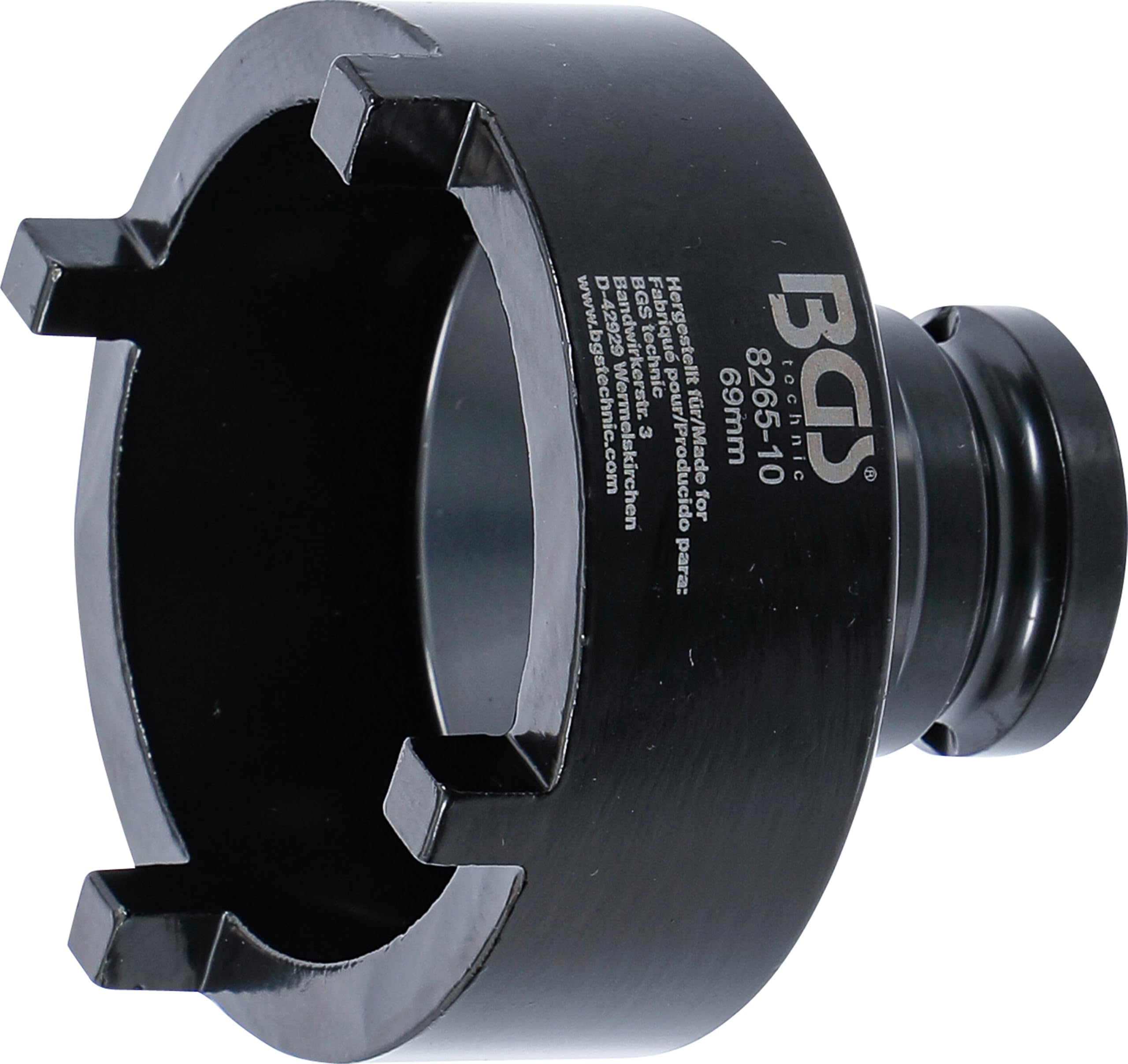 BGS 8265-10 | Groove Nut Socket | external tooth | 69 mm | KM8