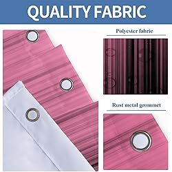 AAtter Black and Pink Shower Curtain Ombre Abstract