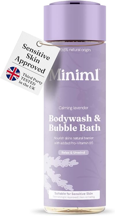 Miniml Natural Body Wash & Bubble Bath Calming Lavender 400ml