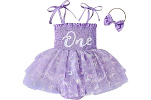 ChuYuKu Toddler Baby Girl Tutu Dresses 1st Birthday Tulle Dress Princess Photo Shoot Cake Smash Outfits Gifts