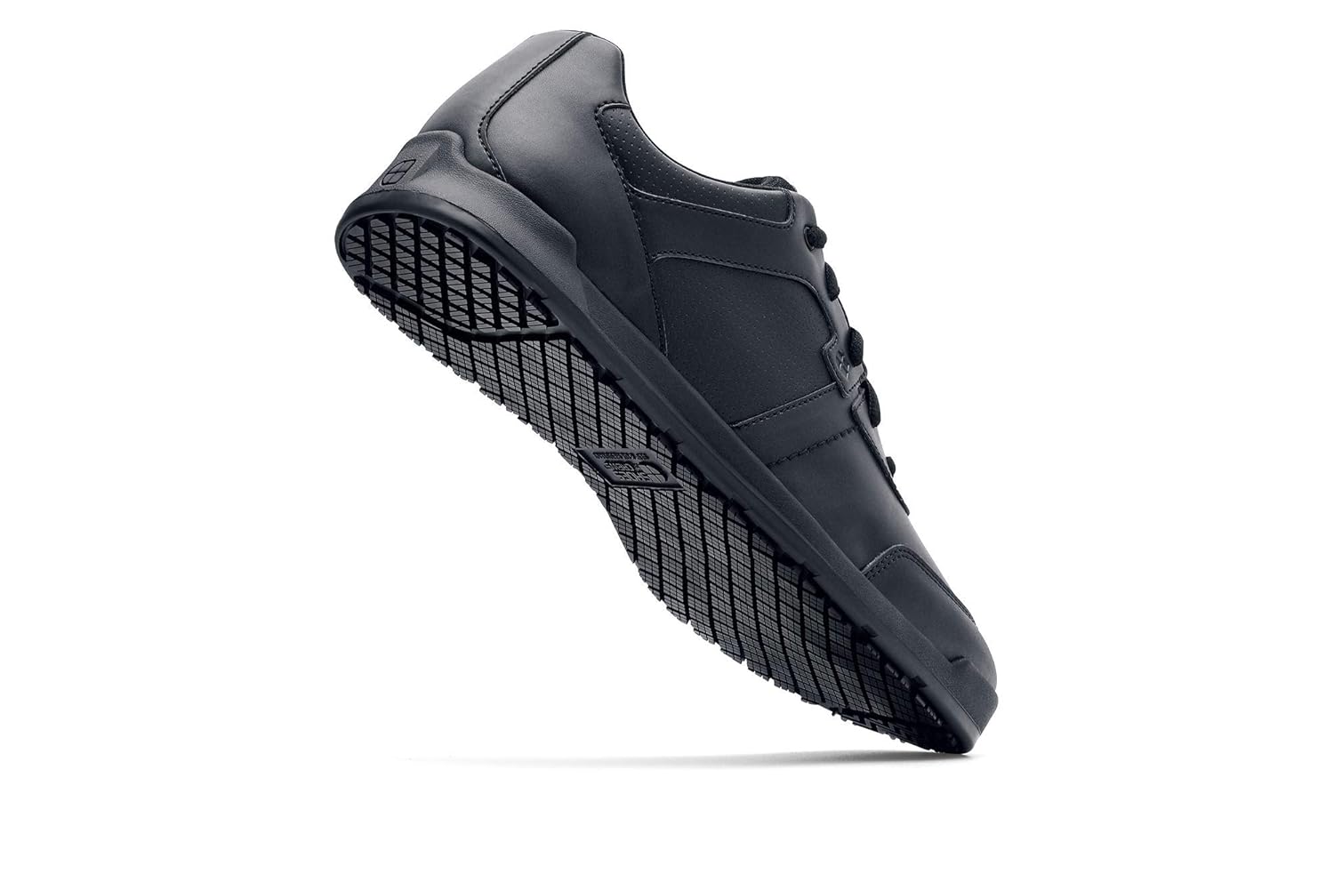 Shoes for Crews Men's Vegan Leather Slip-Resistant Work Sneakers, Comfortable, Water-Repellant, Non-Slip, Removable Insoles - Image 3