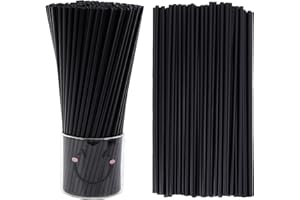 Tomnk 500pcs Straws Disposable, 10.3 Inches Plastic Straws, Plastic Drinking Straws for Tumblers and Ice Coffee