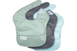 Tiny Twinkle Baby Girls ModernBaby Feeding Bibs