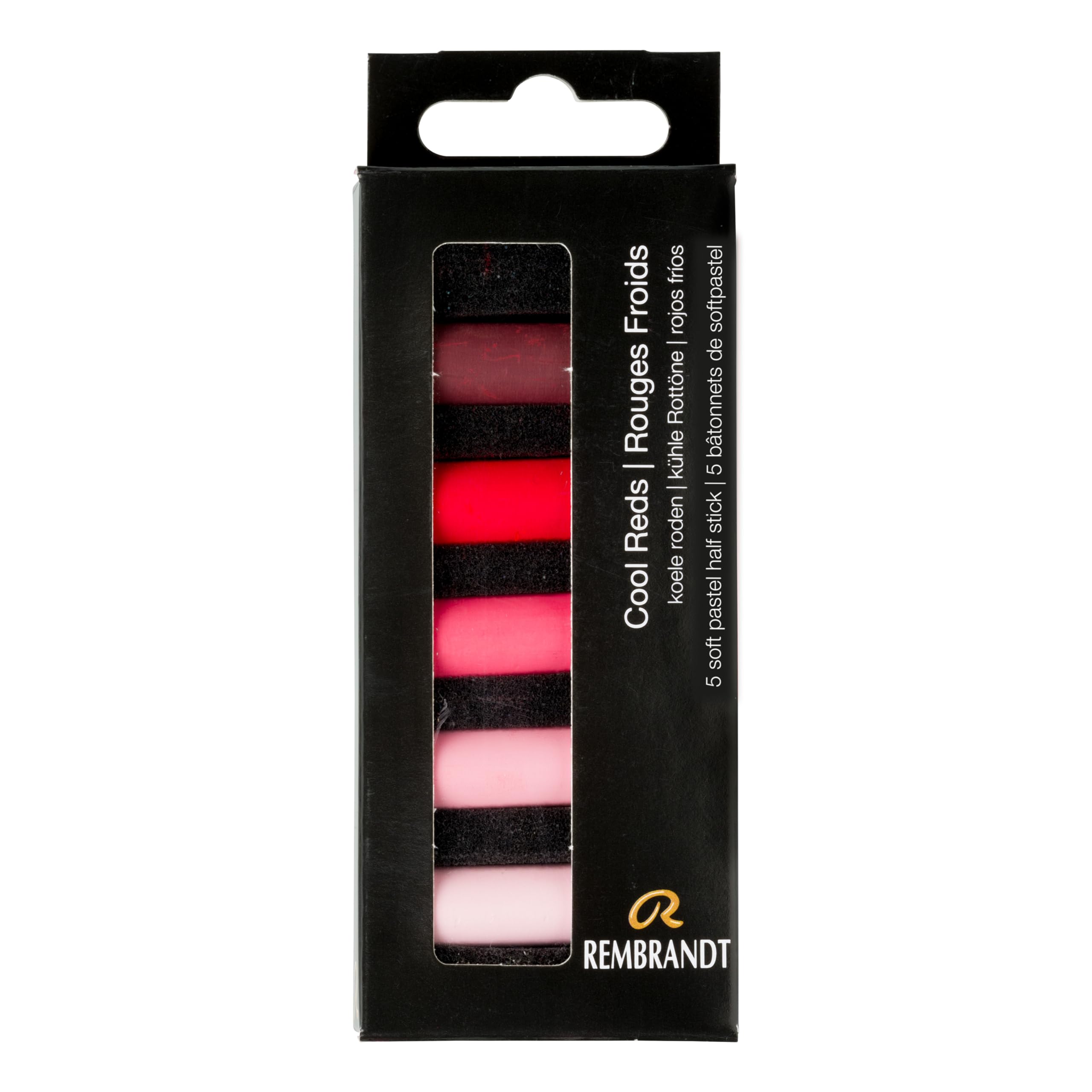 Rembrandt Professional Soft Pastel Set Cool Red | 5 Half Pastels