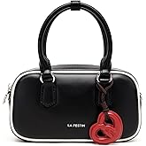 LA FESTIN Shoulder Purses for Women Retro Boston Handbag with Adjustable Strap for Travel and Party