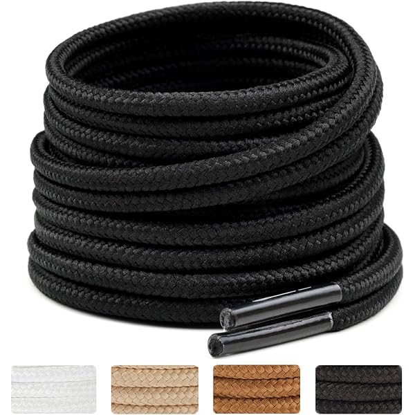 Amazon.com: Round Style Dress Shoe Laces (2 Pair) (30, BLACK) : Clothing,  Shoes & Jewelry