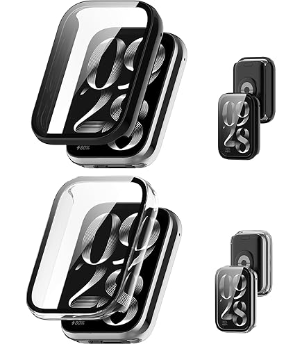 Tuocal 2 Fundas Compatibles Con Xiaomi Smart Band 9 Pro Funda, Flexible TPU Protector De Pantalla Case 360° Redondo Resistente A Los Arañazos Cubierta Ultra Fina Protección Carcasa Para Xiaomi Smart