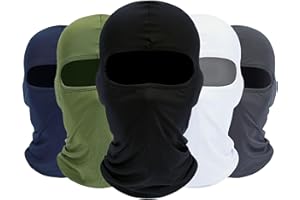 ROXUN Balaclava Ski Mask, 5 Pack Neck Gaiter Motorcycle Scarf Summer Cooling UV Protector Men/Women