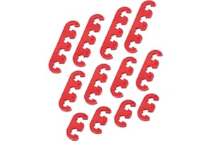 HEROFFIX 12pcs 7mm 8mm 8.5mm 8.8mm Car Engine Spark Plug Separators Ignition Wire Separators Holder Red Replace Parts