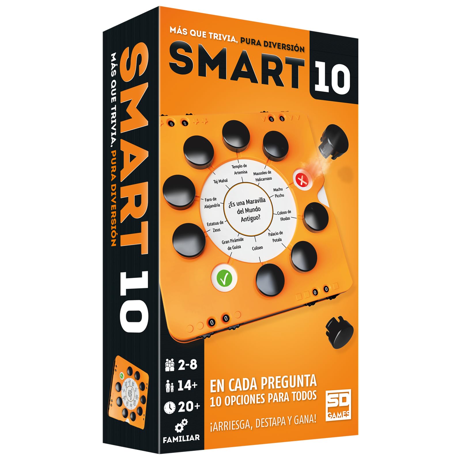 SD GAMES Smart 10 Board Game - Board Game (Spanish Edition)