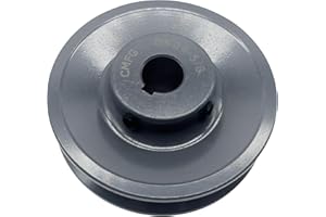 CMFG BK3458 Bored-to-Size V Belt Sheaves 3.55''OD, 5/8 Inch Bore,Cast Iron, Single Groove for B or 5L Belt BK Pulley/Sheave