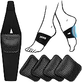ZAIWOO Wearable Arch Support Inserts for Women & Men – 2 Adjustable Heights, Non-Slip Breathable – Plantar Fasciitis Relief Arch Band for Flat Feet, High Arches