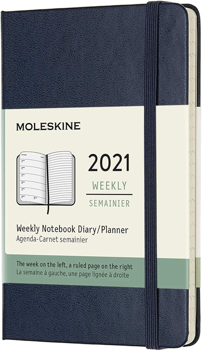 Moleskine Weekly Planner 2021, 12Month Weekly Diary, Weekly Planner