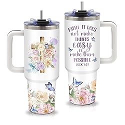 Christian Gifts for Women 40oz Faith Prayer Tumbler