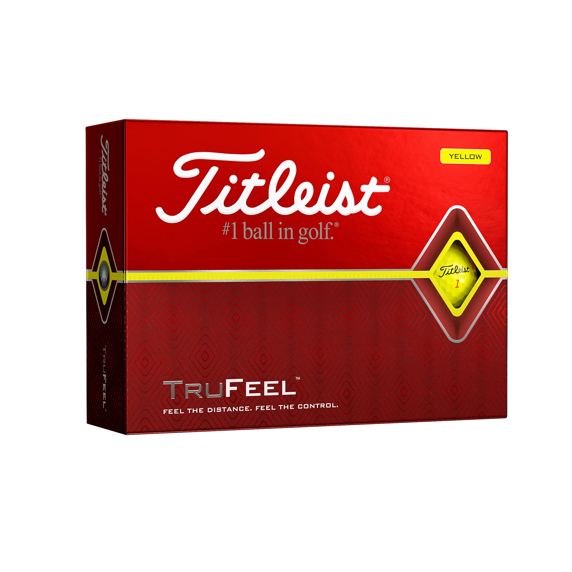 Titleist TruFeel Golf Balls, Yellow