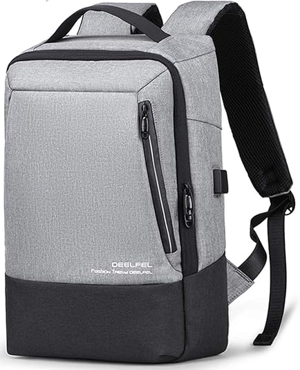 Amazon Co Jp Deelfel リュック メンズ リュックサック 通勤 通学 登山 出張 旅行 女性 バックパック ビジネスリュック グレー グレー ポーチ シューズ バッグ