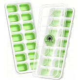 ChefAide 2 Pack Ice Cube Tray, Silicone Ice Cube Trays for Freezer with Lid | 28 Cubes Total, Stackable Ice Cube Molds, Durable Material, Easy Release, Ideal for Coffee, Cocktails &amp; Drinks