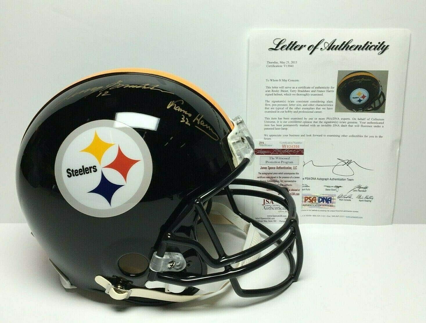 terry bradshaw signed football