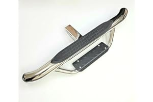 LEDIN 36" Lx6.5 H Towing Hitch Step Bar Drop Step 2" Receiver Chrome Universal Truck Trailer Rear Bumper Guard