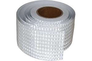 Tuyrchu White Reflective Tape 4 in X 66 FT for Car, Waterproof High Visibility Warning Safety Adhesive Tape, Outdoor Reflective Stickers, Reflector Strip.