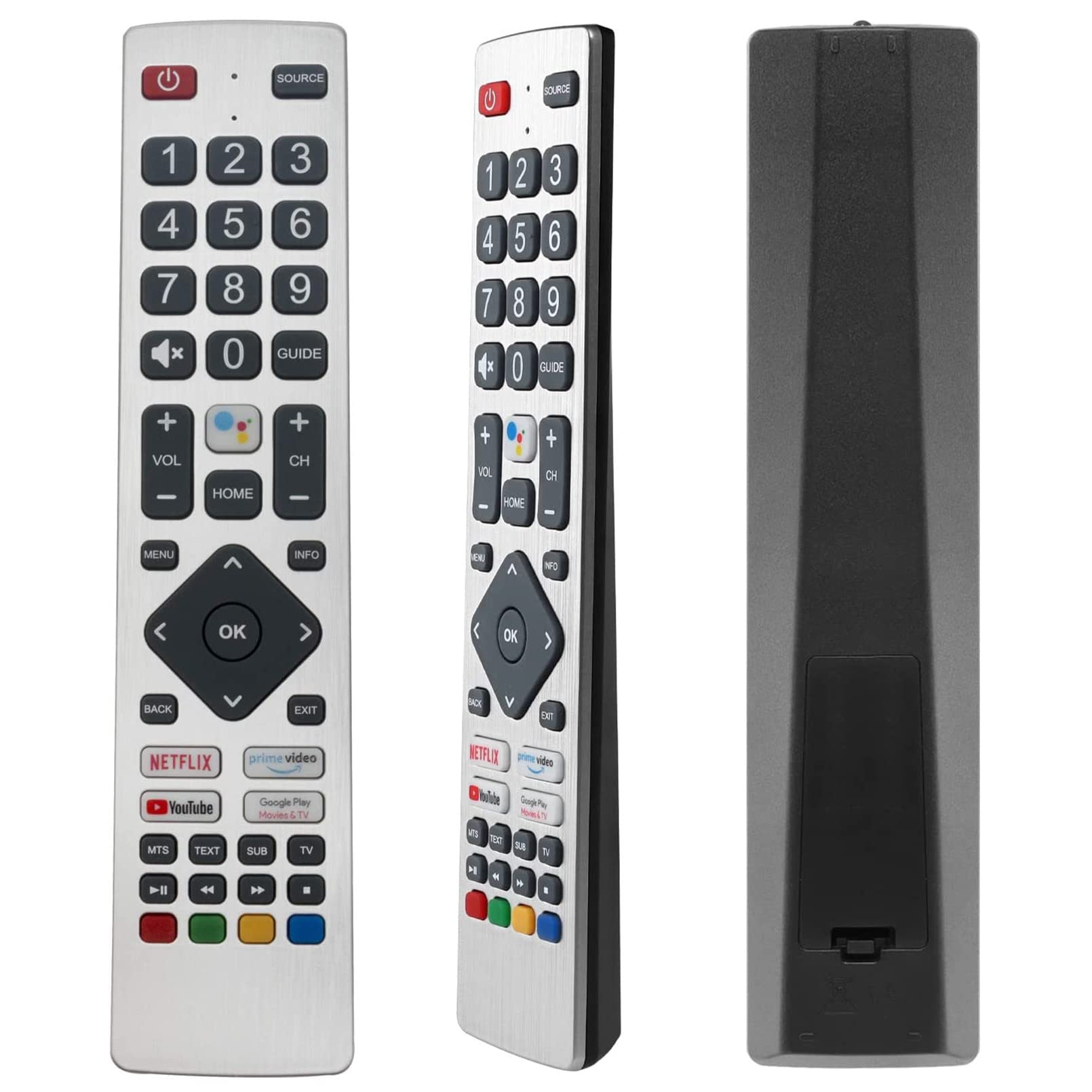 VINABTY Replacement Remote Control SHWRMC0133 SHW/RMC/0133 Applicable For Sharp TV 24BI2EA 24BI6EA 32BI2EA 32BI5EA 40BI2EA 40BI5EA 40BL2EA 40BL3EA 40BL4EA 40BL5EA -With Voice Function