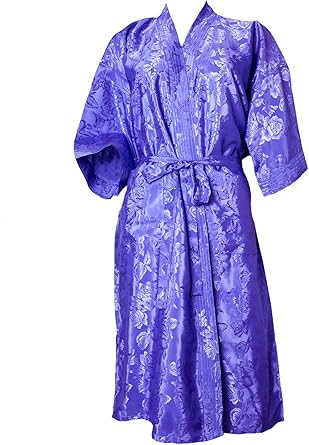 mens purple silk robe