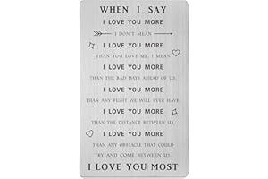 I Love You Valentines Day Gifts for Him, Wedding Anniversary Card for Husband, Romantic Love Note for Him, Unique Present for