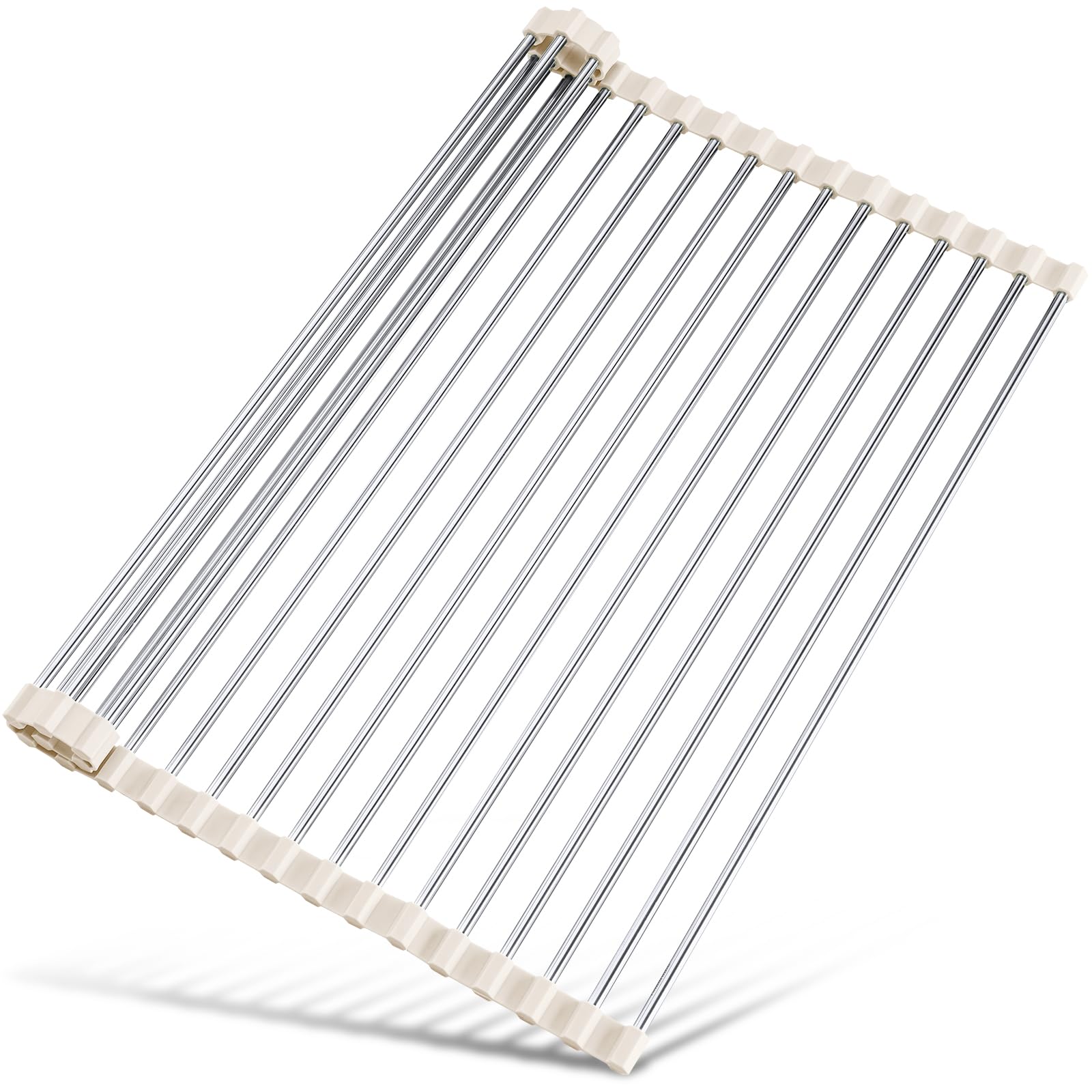Tomorotec 17.7" x 12.5" Roll Up Dish Drying Rack Over Sink Drying Rack ...