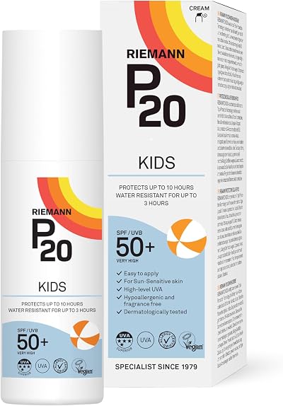 P20 Kids Sun Cream SPF50+ Hydrating Once a Day 10h Water Resistant