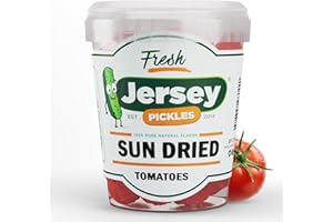 Jersey Pickles - Sun Dried Tomatoes Julienne Cut in Olive Oil (Quart) – Pickled Vegetable – Handcrafted Gourmet Tomatoes for Sandwiches, Charcuterie & More