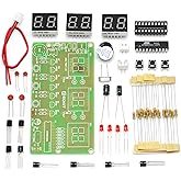 Gikfun 6 Bits Digital LED Electronic Clock DIY Kits PCB Soldering Practice Learning Board AT89C2051 FR-4 for Arduino EK1323