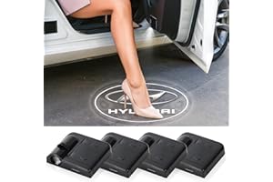 ABCVMOTO 4 PCS Car Door Light Logo, Car Door Led Welcome Light HD Ghost Shadow Light,Led Lights for Car Accessories, Welcome Logo Lights Accessories Compatible with H-yun-dai All Series