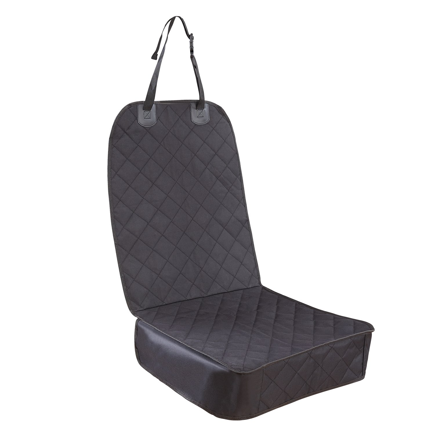 Tech Traders Front Seat Cover with Nonslip Rubber Backing, Adjustable Pet Dog Car Seat with Anchor. for All type of vehicles Cars, Trucks & SUVs